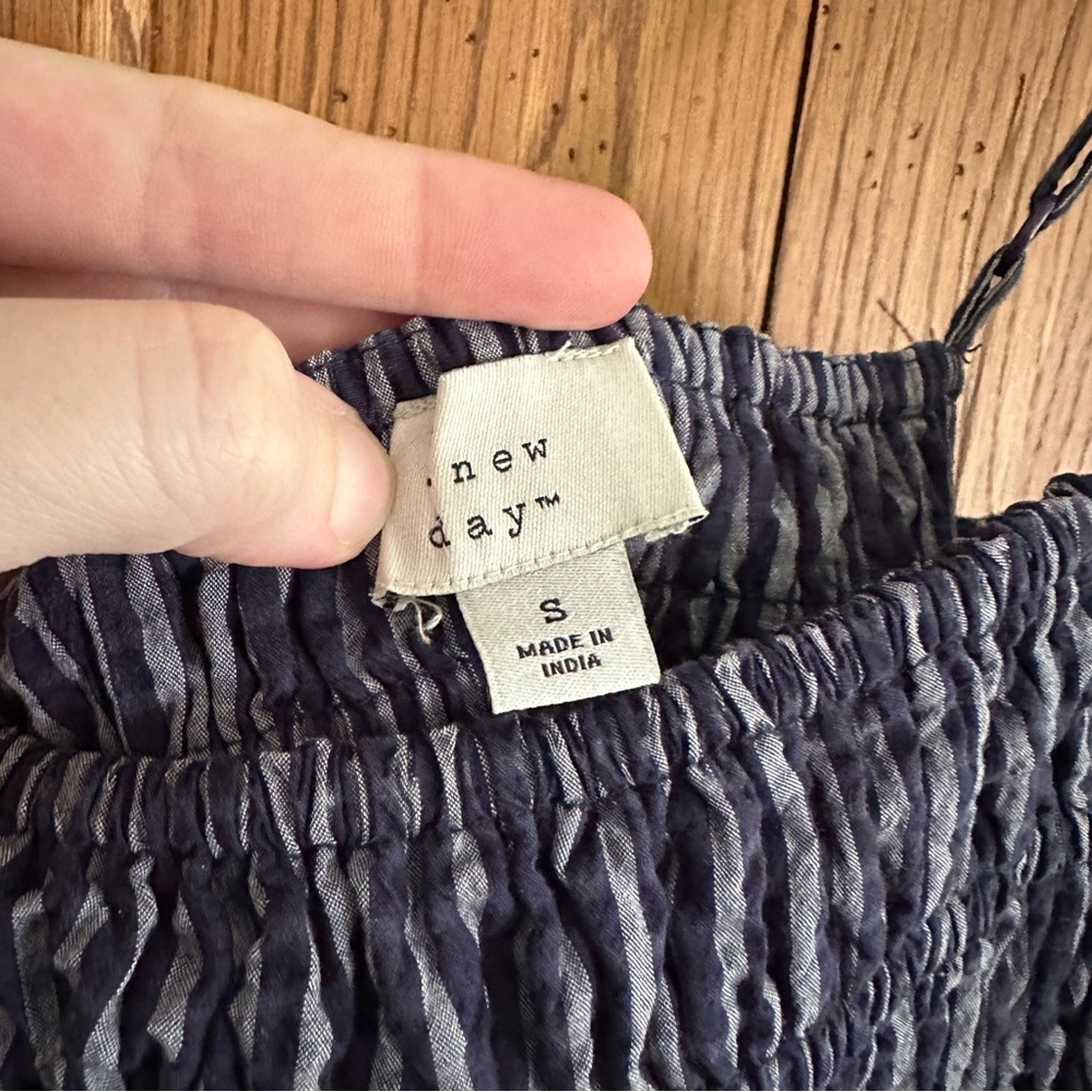 Target Navy Striped Maxi Dress - Picture 5 of 6